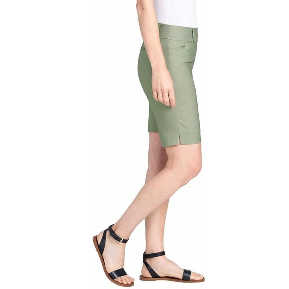 👚3 FOR $23👚 NEW Hilary Radley Sage Knee Length Long Bermuda Pull On Shorts 18 - Picture 5 of 7